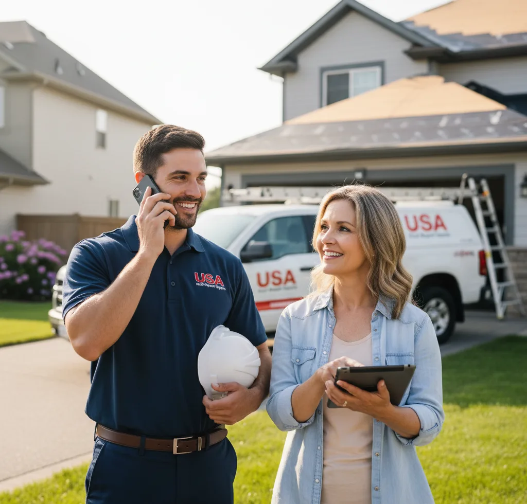 USA Roof Repair Experts customer support in Rock Island
